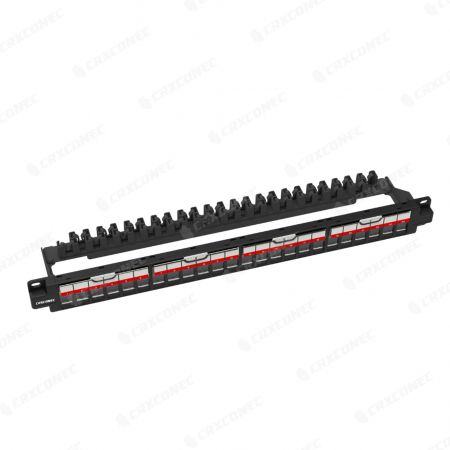 1U 24 Port Blank RJ45 Keystone Patch Panel - 1U 24 Port Blank RJ45 Keystone Patch Panel